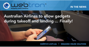 Australian Airlines inflight gadgets