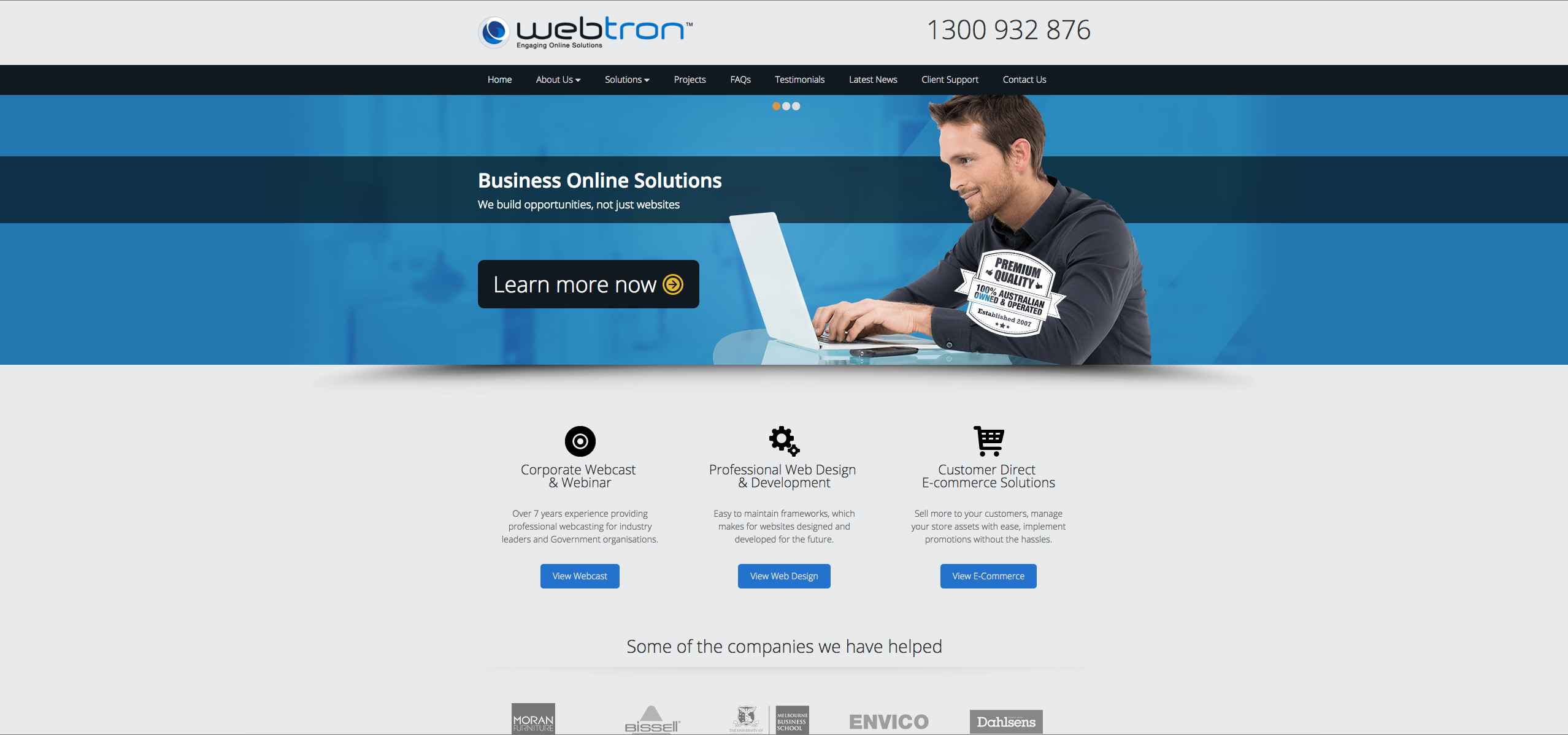 new website webtron 2014