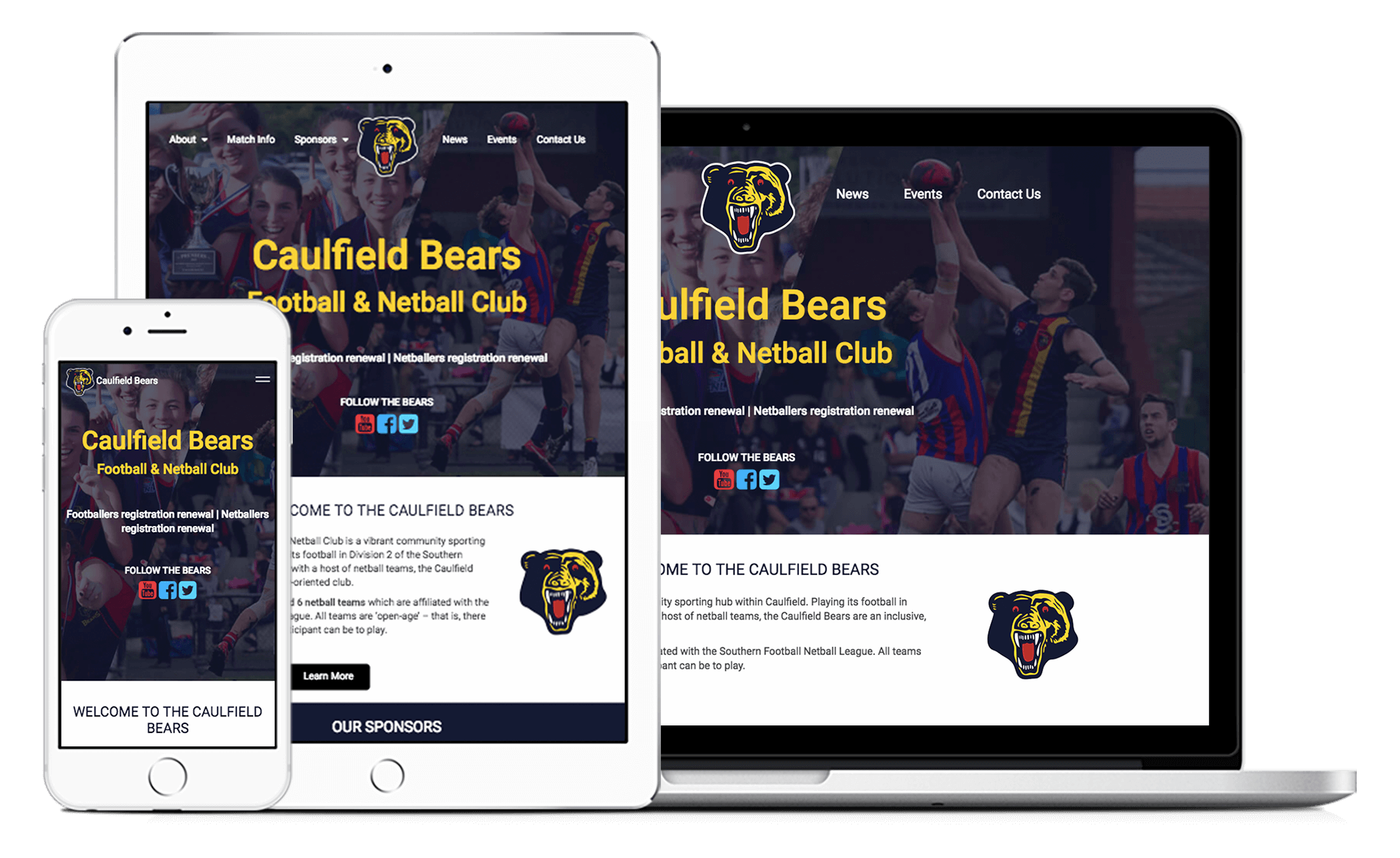 Caulfield Bears Football and Netball Club Seniors Website