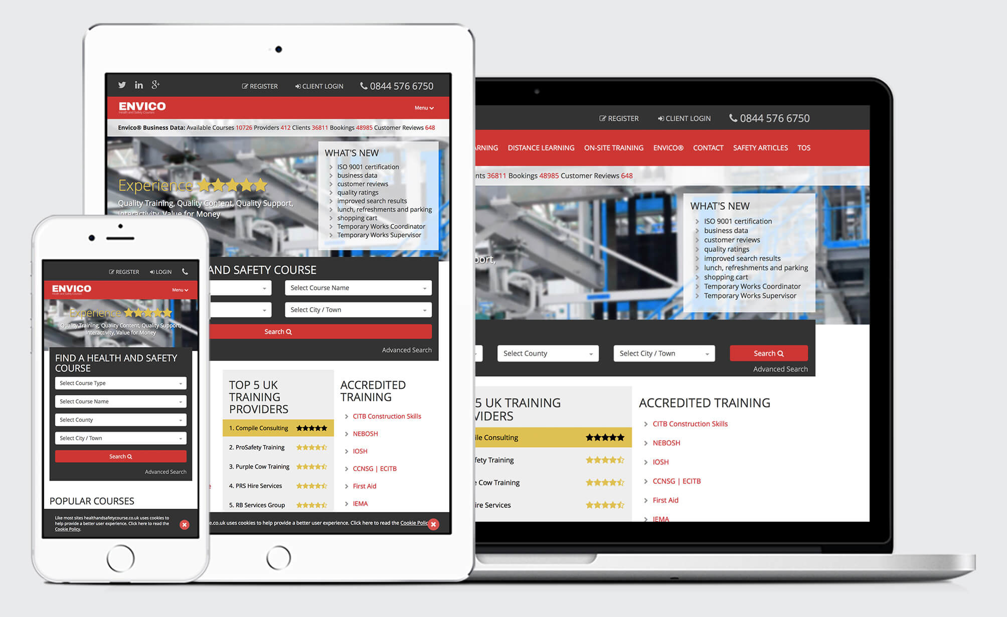 website redesign, custom development, responsive design