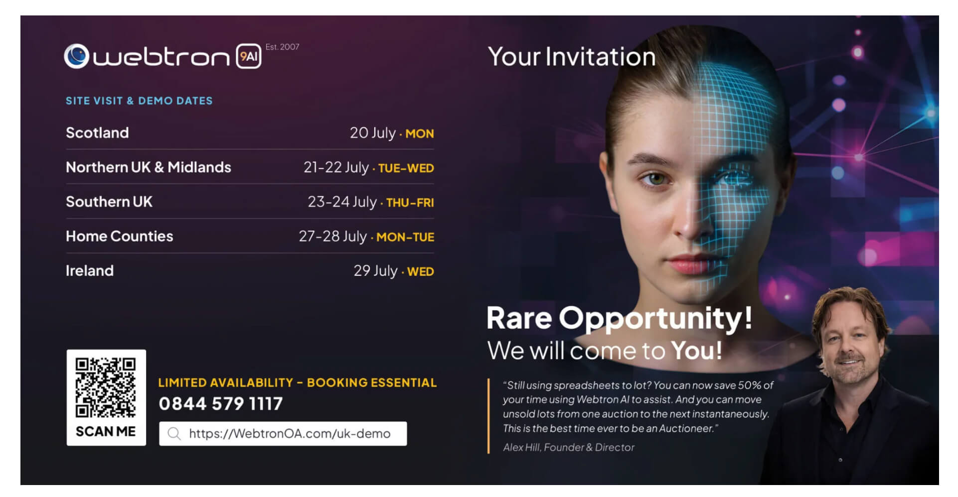 2026 UK Site Visit and Demo Dates