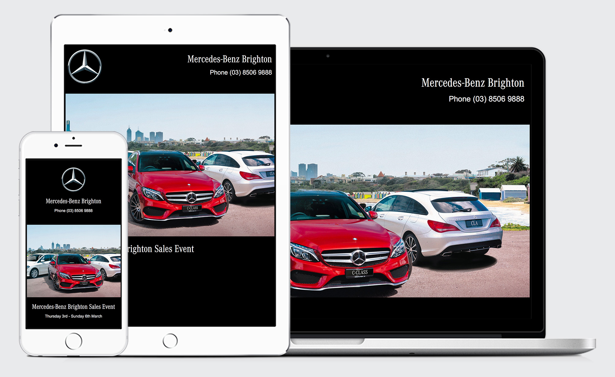 Mercedes-Benz Microsite responsive website design